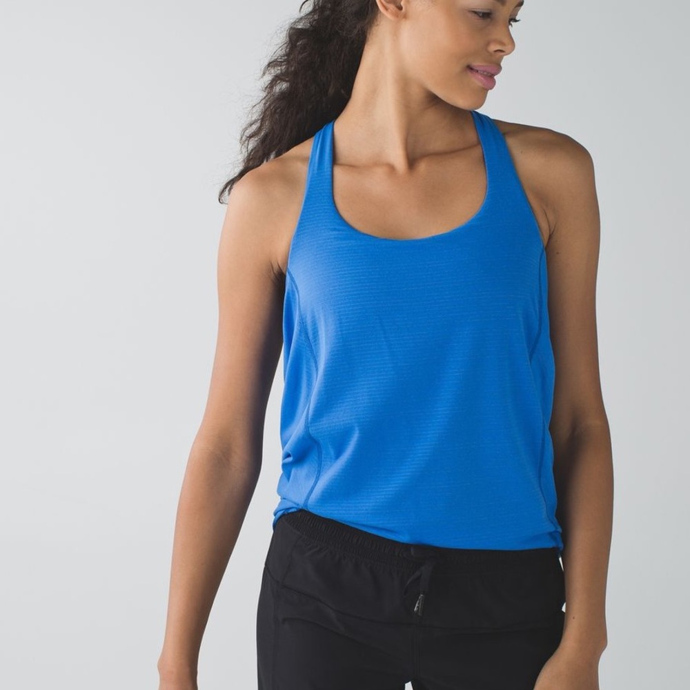 Lululemon Wild Tank Pipe Dream Blue Digi Pixie Sz6